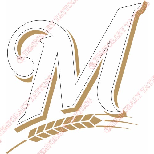 Milwaukee Brewers Customize Temporary Tattoos Stickers NO.1715